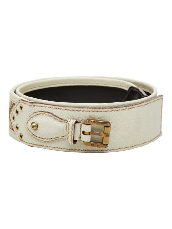 Gucci GG Canvas leto 32 Beige bo Belt